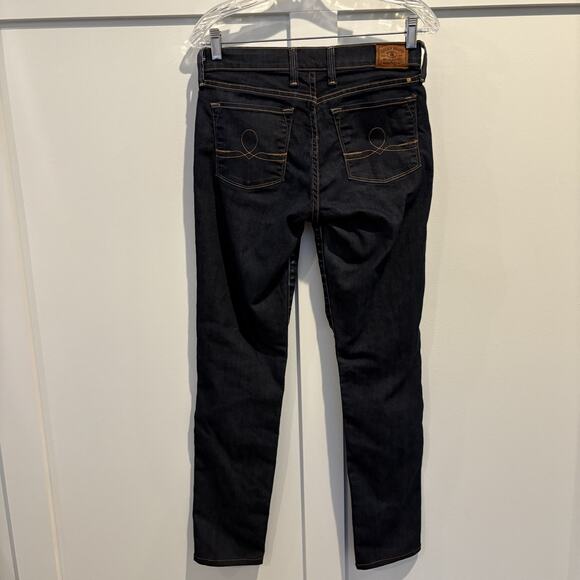 Lucky Brand Jeans Women 28 Size 6 Dark Wash Sofia Skinny Stretch‎ Denim Selvedge - Picture 7 of 16